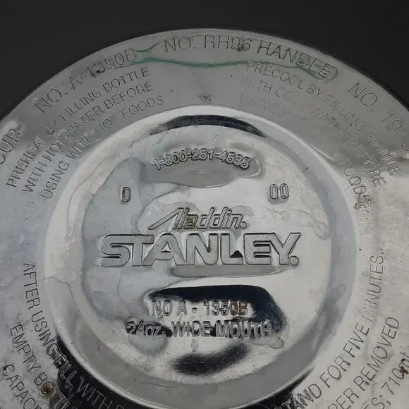 Vintage Aladdin Stanley 24-oz. Wide Mouth Thermos # A-1350B, Made In USA - Picture 10 of 10